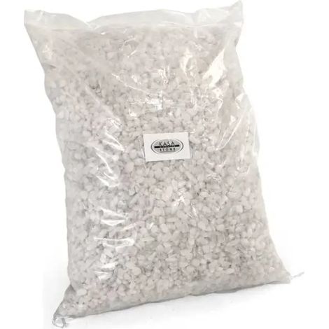 Piedras decorativas blancas 5-8 mm 20 kg