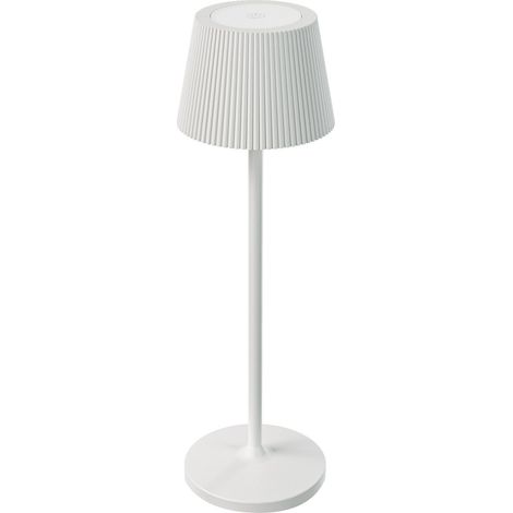 Lampada da tavolo led ricaricabile IP54 mod. Emmamini colore bianco