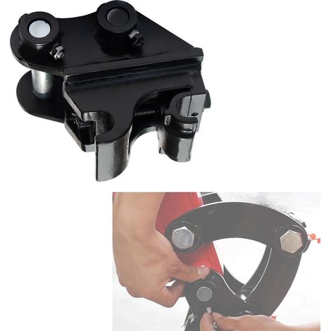 Attelage à Changement Rapide pour Mini-pelles, Attache Rapide Accessoires de Mini-Pelle avec Accessoires de Pelle en Acier allié à Haute Résistance pour Excavatrices jusqu'à 3 Tonnes (1/5)