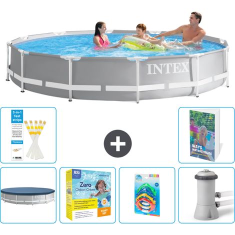 Prism Frame Pool Rund - 366x76 cm - 7-teilig S57