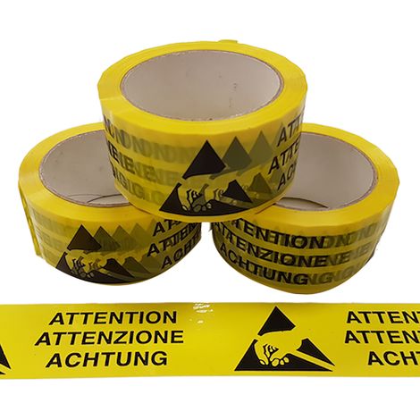 Bande de sécurité ESD RS PRO 50mm x 66m, Antistatique ( Prix pour 1 )