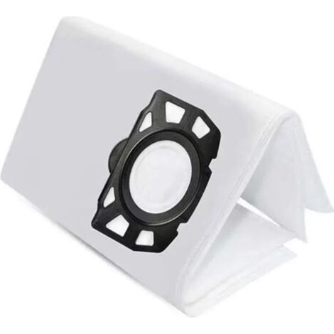 Confezione da 10 sacchetti per aspirapolvere Kärcher WD4, WD5, WD6, MV4, MV5, MV6 - Microfibra a 5 strati, elevata filtrazione 99,99%, sacchetti in tessuto non tessuto resistenti, compatibili con gli 