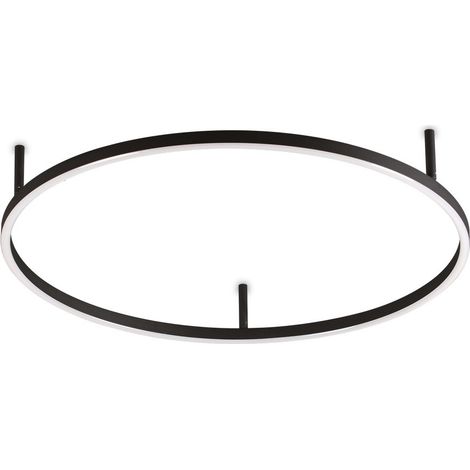 Ideal Lux ORACLE Ringintegriertes LED Halbbündiges Licht Schwarz 70cm 3000K (1/2)