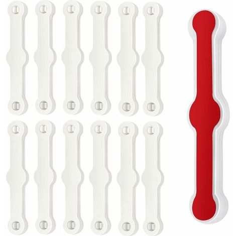 12 PCS Moustiquaire Fenêtre Clip, Fixation de Moustiquaires, Auto-Adhésif pour Clip Fenetre, sans Perçage pour Balcon Terrasse (1/4)
