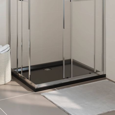 Receveur de douche Rectangulaire à poser - Style Contemporain - ABS Noir 80x100 cm Chic-413588