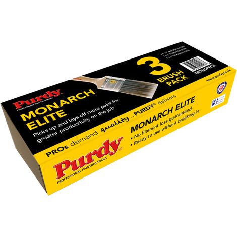 Purdy MONSPEC3 Monarch Elite Paint Brush Set 3 Piece PURMONSPEC3