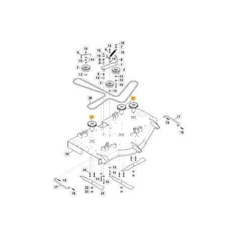 Messerwellenflansch Traktor Modelle ZT5132T ORIGINAL STIGA 118830346/0