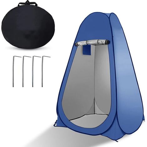 La tenda privacy pop-up portatile è adatta per doccia esterna, spogliatoio, ombrellone e toilette da campeggio (blu)