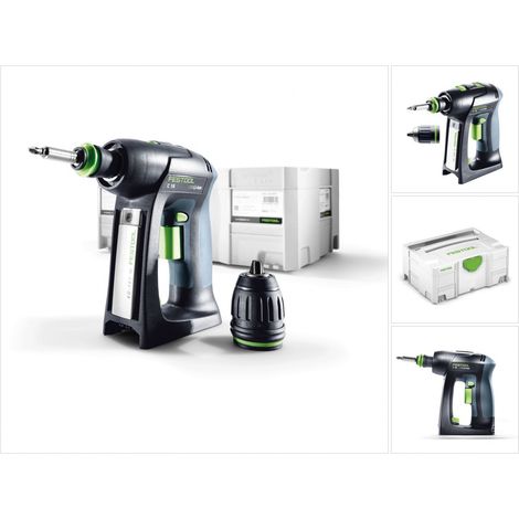 Festool – Perceuse-visseuse sans fil 18V 45Nm – Moteur EC-TEC sans balais – Couple réglable 0,8-45Nm – Systainer inclus