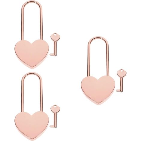 de 3 mini cadenas d amour pour bagages et casiers en alliage (1/5)