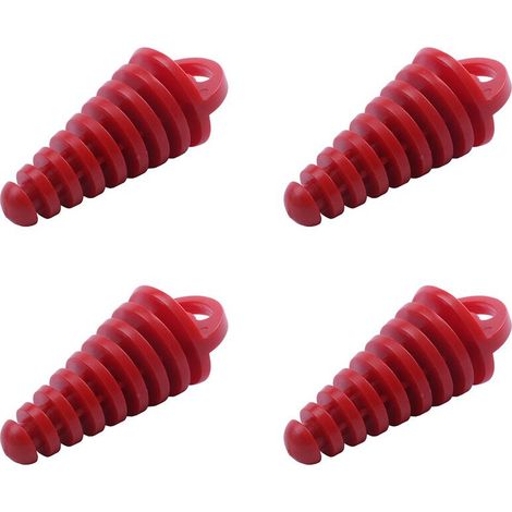Convient pour le nettoyage des silencieux des pots d'échappement 4 temps des motos, véhicules tout-terrain, quads et motos à quatre roues. (Rouge)
