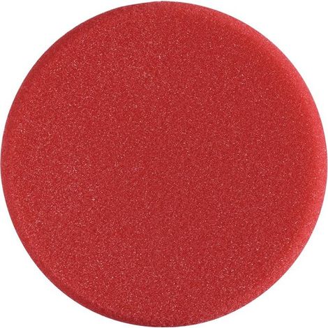 Éponge de polissage D. 133 mm épaisseur 25 mm tendre rouge lustrage