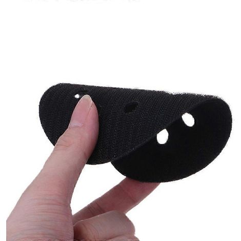 Tampon de protection ultra-mince de 125 mm (5 pouces) à 8 trous pour disques et tampons de ponçage, fixation auto-agrippante, éponge fine (1/5)