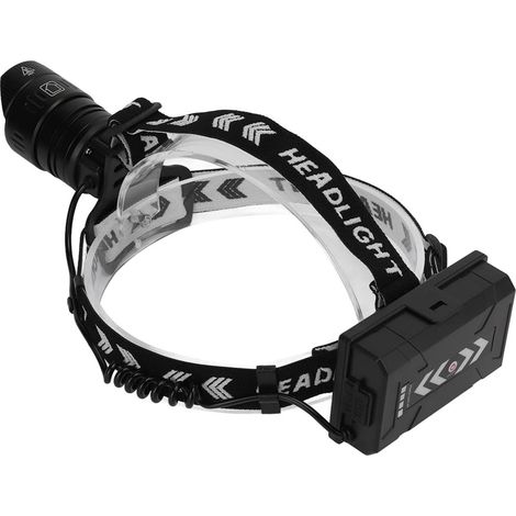 Lampe Frontale, Phare LED Réglable Etanche Rechargeable avec Système De Capteur Infrarouge, pour Les Travaux D'exploration De Camping en Plein Air (1/5)