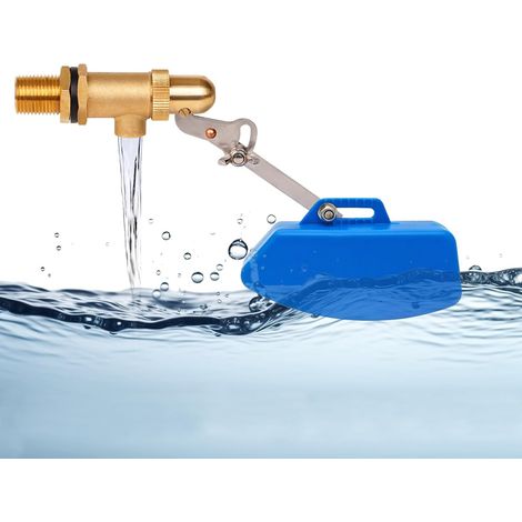 Vanne Flotteur Laiton 1/2" Robinet Automatique Flotteur À Bille, Vanne Flotteur Basse Pression Reglable Pour Abreuvoir, Citerne Eau, Remplissage Automatique Piscine Niveau Constant (1/5)