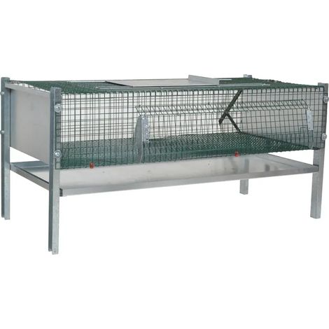 Cage d'engraissement en maille galvanisée thermolaquée pour cailles (1/3)