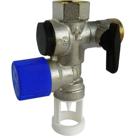 SOMATHERM FOR YOU - Groupe de Securite laiton NF 20/27 (3/4'') avec une garde d'air droite. Organe de securite obligatoire pour les chauffe-eaux. (1/4)