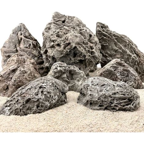 Aquarium Natursteine Conda Steine 25 kg Mix Größe M-XL Aquascaping Steine