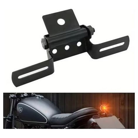 Universelle Kennzeichenhalterung aus Metall für Offroad-Motorräder und ATVs, verstellbarer, klappbarer Kennzeichenhalter (1/5)