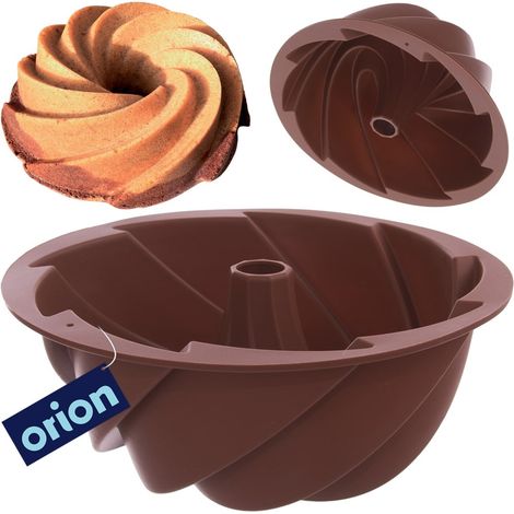 Molde de silicona para pasteles con chimenea de flores, 23,5 cm (1/5)