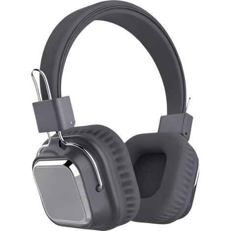 Casque Bluetooth supra-auriculaire SODO - Bluetooth 5.7, 3 modes audio, batterie 400 mAh, réduction de bruit, design haut de gamme - Gris foncé (1/5)