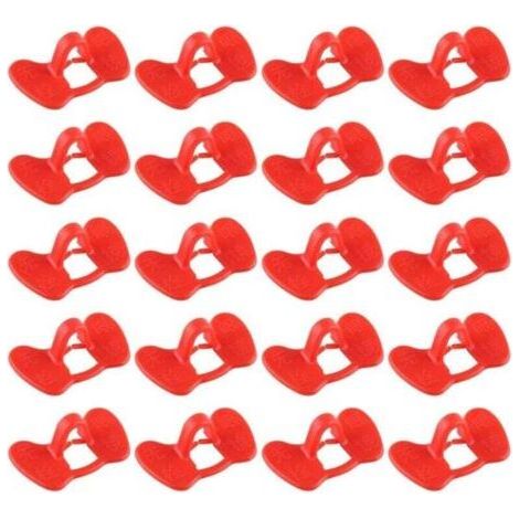 20 Pcs Chicken Goggles, No Bolt Chicken Goggles, Chicken Anti-pecking Glasses Farm Equipment Red (1/4)