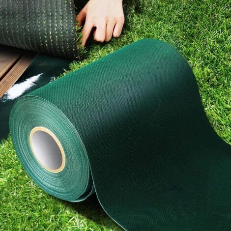 Bande De Jointure De Gazon Artificiel, 15cm x 10m Auto-adhésif Joindre Le Ruban De Gazon Fixation du Ruban De Couture De Pelouse Synthétique pour Connecter 2Pcs De Faux Tapis De Gazon (1/5)