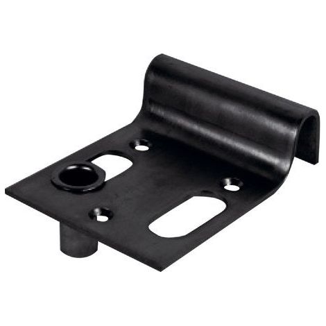 Afbat – Sabot acier prépeint pour portail – Fixation inox – Dimensions H.33 x L.140 x P.100 mm – Pour béton armé