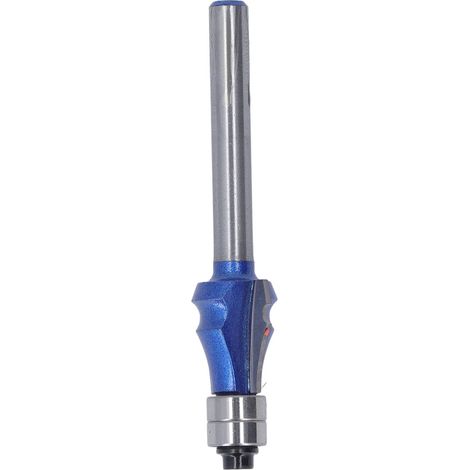 Bündigfräser mit Doppellager, 1/4"-Schaft, professionell, Flash Silver Blue Line, für Holzbearbeitung, Oberfräse, 1/4 x R1,5 (1/5)