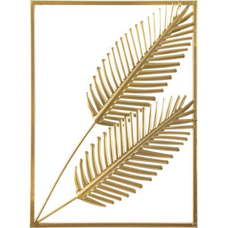 DECORAZIONE DA PARETE DORIT 28X1X38CM ORO IN METAL