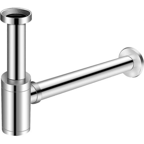 Piège à odeurs à siphon en acier inoxydable 1 1/4 po x 32 mm, réglable et universel (1/5)