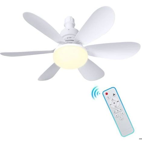 Ventilatore da soffitto - 40 watt - 6 pale - 3 velocità del vento - Funzionamento silenzioso (1/5)
