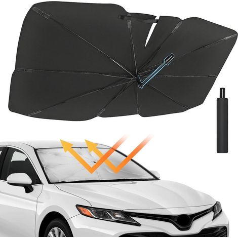 Sonnenschutz Auto Frontscheibe 360drehbar UV Schutz Typ-1 145x84cm (1/5)
