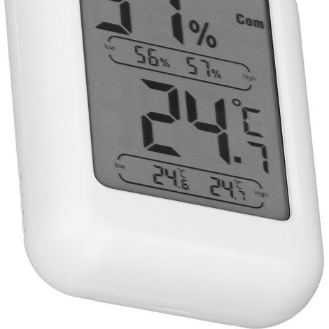 Digitales Thermometer und Hygrometer für den Innenbereich: Schnelle und einfache Messung von Temperatur und Luftfeuchtigkeit mit Magnetanschluss. (1/5)