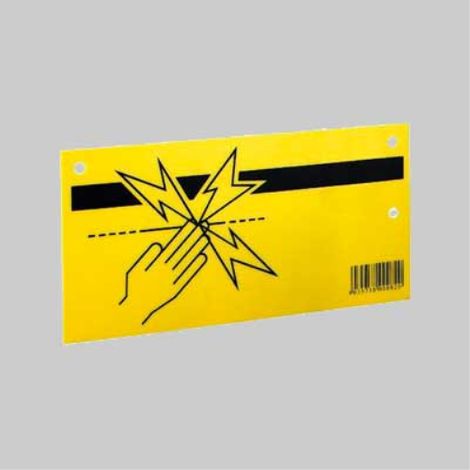 Tabella di avviso per recinti elettrici 25x13 cm