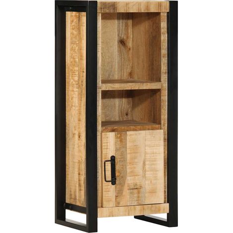 Badschrank 40x30x90 cm Raues Massivholz Mango