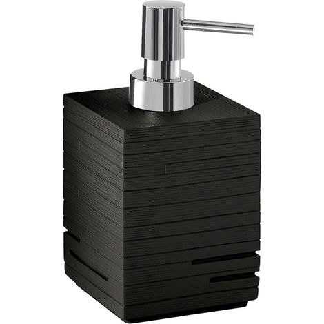 Jabonera De Resina Negra De 420 Ml  Pervinca