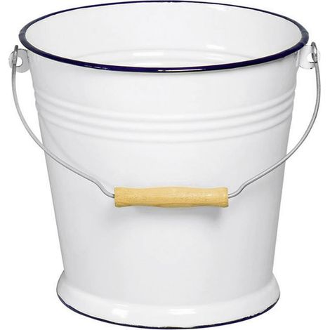 Wassereimer 5l emailliert weiß