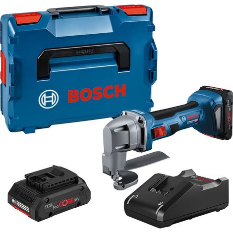 Bosch Akku-Blechschere GSC 18V-16 E, incl. 2x Akku ProCORE 4 Ah, Schnellladegerät, L-BOXX (1/5)