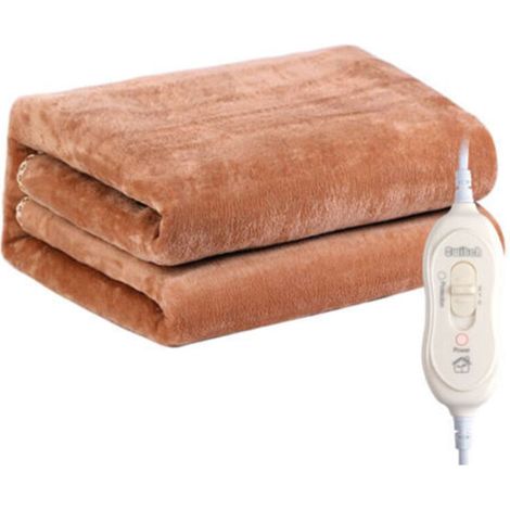 Couverture chauffante électrique, coussin chauffant, couverture chaude, chauffage rapide, chauffe-corps d'hiver, housse de matelas confortable 150 x 80 cm avec 2 niveaux de température pour la maison, (1/5)