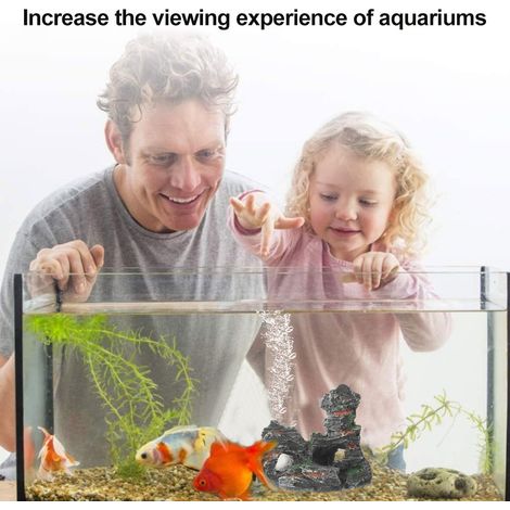 1 décoration d'aquarium, tronc creux en résine, dimensions variées, idéal pour abris aquatiques et aménagement paysager (1/5)
