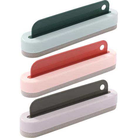 3 grattoirs vitres en plastique, pour voiture, miroirs et maison (1/5)