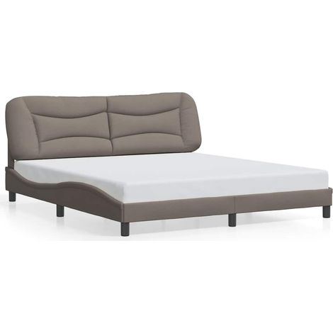 Maison Exclusive - Giroletto senza Materasso Hvar Tortora 180x200 cm in Tessuto