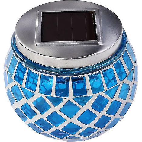 Lampe de jardin en mosaïque de verre pour l'éclairage