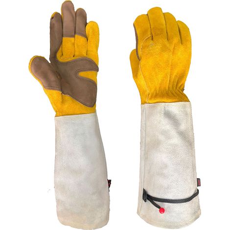 Gants de jardinage pour hommes et femmes, gants de jardin à manches longues résistants aux épines avec protection des avant-bras (1/5)
