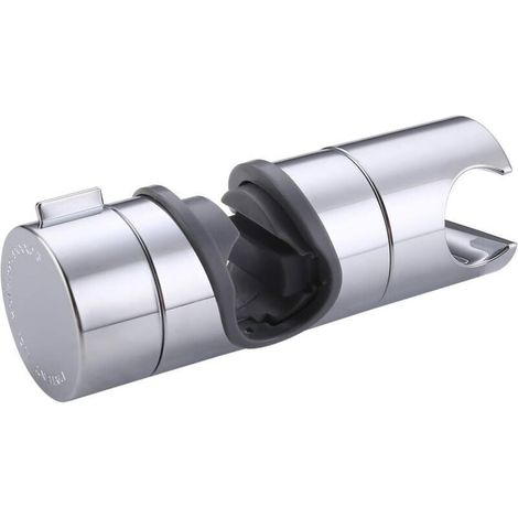 Support Douche 18-25mm Diamètre Support Douchette Salle de Bain Accessoires Colonne de Douche Réglable Remplacement Support de Pommeau de Douche ABS Chromée, PB4-CH (1/4)
