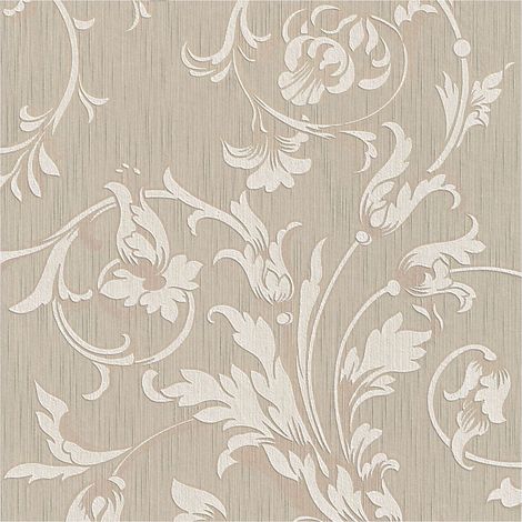 Fabric look wallpaper wall Profhome 956331 textile wallpaper textured with a fabric look matt beige 5.33 m2 (57 ft2) (1/5)