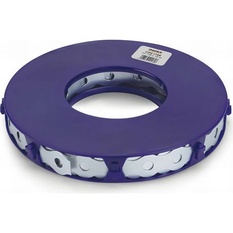 Bande d'assemblage perforée courbée galvanisée 12 x 0,8 mm – Longueur 10 m – Pour béton et tubes acier – Fixation rapide et durable – Atlantis (1/4)
