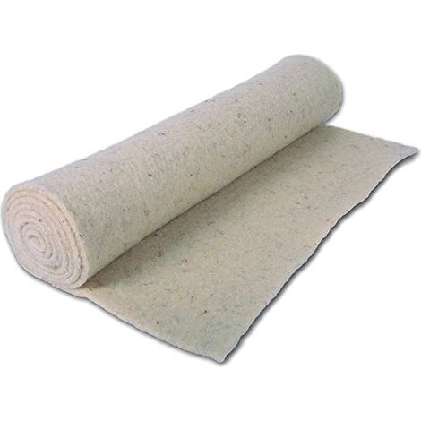 NOOR Tappetino Protettivo Invernale per Piante in Vaso, in Lana di Pecora (50 x 150 cm) in Bianco Naturale, 100% Fibra Naturale con Spessore di Circa 4 mm, Protezione antigelo per Piante