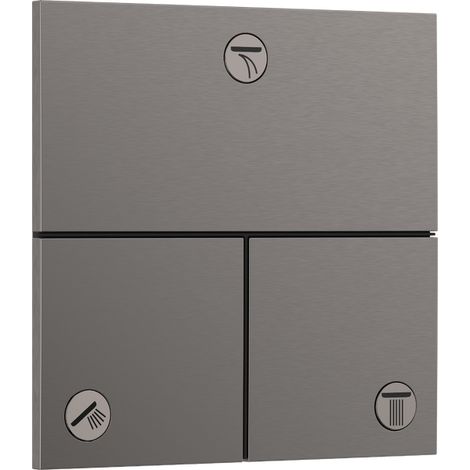 Hansgrohe ShowerSelect Comfort E Ventil Unterputz für 3 Verbraucher Brushed Black Chrome 15573340 (1/2)